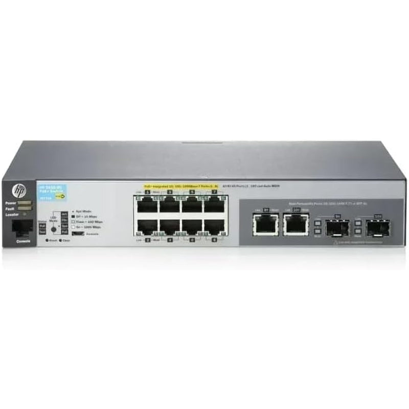 HP Aruba 2530-8G (J9774A) Managed Network Switch (Refurbished - Excellent)