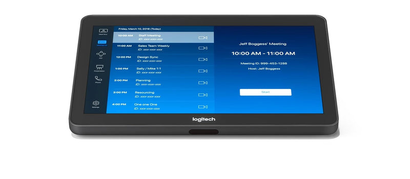 Logitech Tap 10.1 Meeting Room Touch Controller with Cat5e Kit 1280x800, Oleophobic & Anti-Glare, FDMI VESA Mountable, HDMI, Motion Sensing, Ultrasonic Speaker, Graphite - 939-001950 (New)(Renewed)