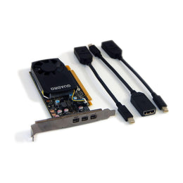 PNY Nvidia Quadro P400 2GB GDDR5 Single-Slot Graphics Card 256 CUDA Cores, 64bit, 3 Mini DisplayPort 1.4 Ports, 30W, PCI Express 3.0 x16 with High- & Low-Profile Bracket (Plain Boxed)