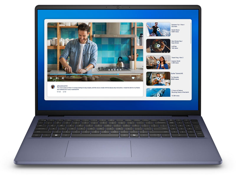 Dell 16 Laptop, Intel Core 7 150U, 16GB DDR5 RAM, 512GB PCIe SSD, 16-inch WUXGA 1920x1200 Display, Intel Integrated Graphics, Windows 11 Pro, Platinum (Renewed)