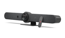 Logitech Rally Bar All-in-One Conference Camera with TAP IP Touch Controller Kit - 4K UHD PTZ Camera, 15x Zoom, Stereo Speakers, 6 Microphones, 10.1 Display, Oleophobic, Motion Sensor (Renewed)