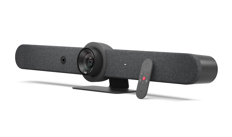 Logitech Rally Bar All-in-One Conference Camera with TAP IP Touch Controller Kit - 4K UHD PTZ Camera, 15x Zoom, Stereo Speakers, 6 Microphones, 10.1 Display, Oleophobic, Motion Sensor (Renewed)