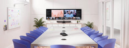 Logitech Rally Bar All-in-One Conference Camera with TAP IP Touch Controller Kit - 4K UHD PTZ Camera, 15x Zoom, Stereo Speakers, 6 Microphones, 10.1 Display, Oleophobic, Motion Sensor (Renewed)