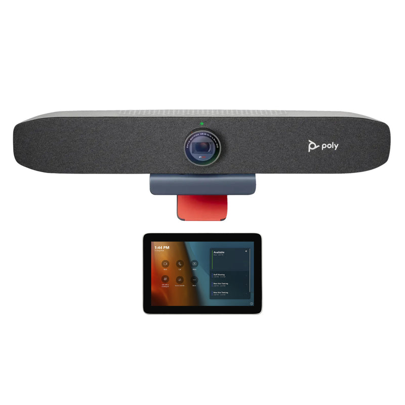 Poly Studio P15 4K Video Conferencing Camea with GC8 Touch Controller – 4K UHD Video Bar, Speaker, Triple microphone array, 8” Touchscreen, NoiseBlock AI, Acoustic Fence, Auto Framing (Refurbished)