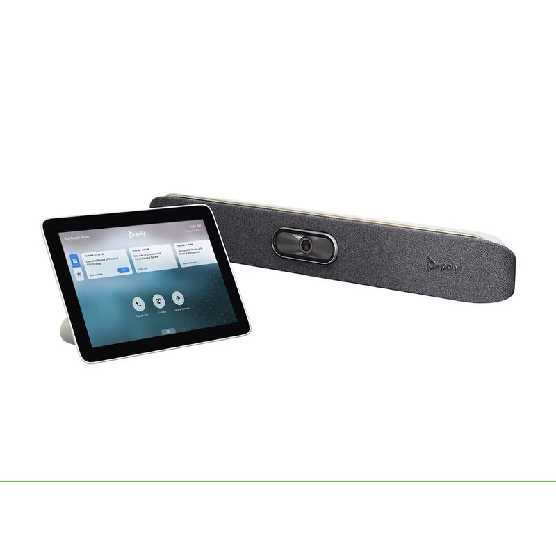 Poly Studio X30 Video Conferencing Camera Bar with VESA/Wall Mount TC8 8"(1280x800) Touch Controller Kit - 4K UHD Capture, 5x Zoom, 110º FOV, Integrated Speaker, DirectorAI (Refurbished - Excellent)