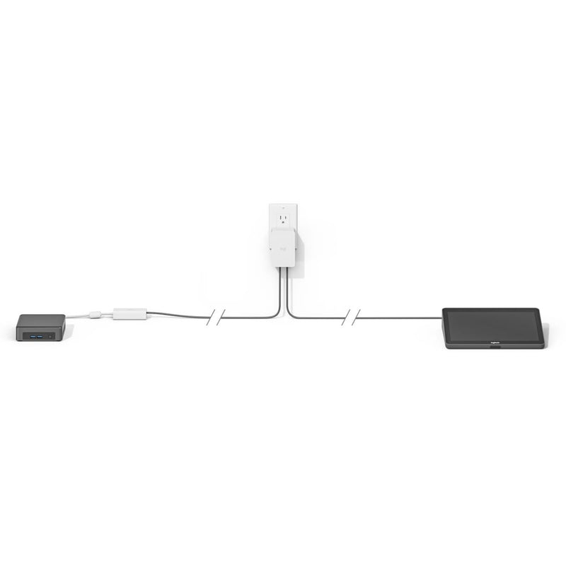 Logitech Tap 10.1" Meeting Room Touch Controller & Cat5e Kit - 939-001950 (Refurbished)