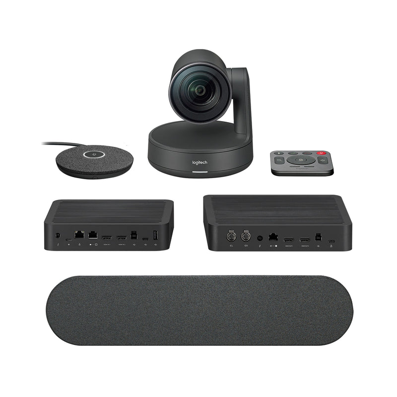 Logitech Rally Camera Kit - 4K UHD Rally PTZ Camera, Display & Table Hub, Rally Speaker, Rally Mic Pod (Refurbished - Excellent)