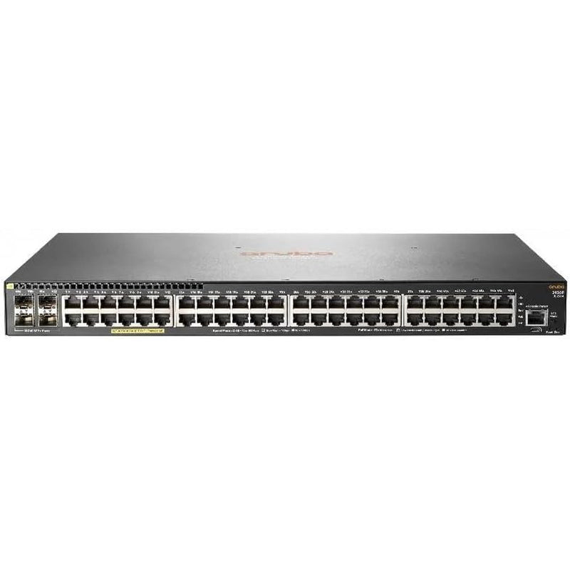 HP Aruba 2930F-48G (JL256A), 48 x GbE PoE, 4x SFP 10G Ports (Refurbished)