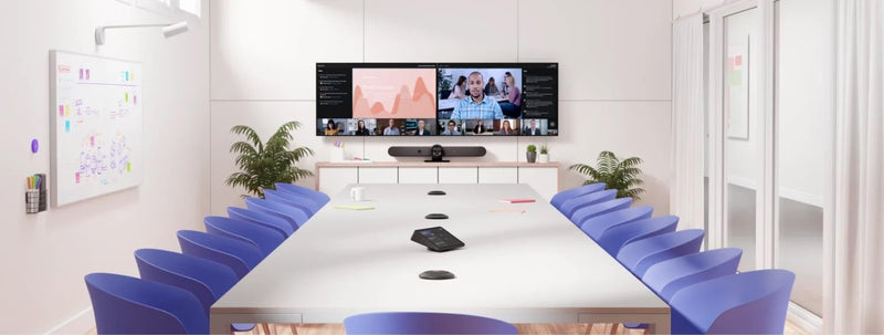 Logitech Rally Bar All-in-One Conference Camera with TAP IP Touch Controller Kit - 4K UHD PTZ Camera, 15x Zoom, Stereo Speakers, 6 Microphones, 10.1 Display, Oleophobic, Motion Sensor (Renewed)