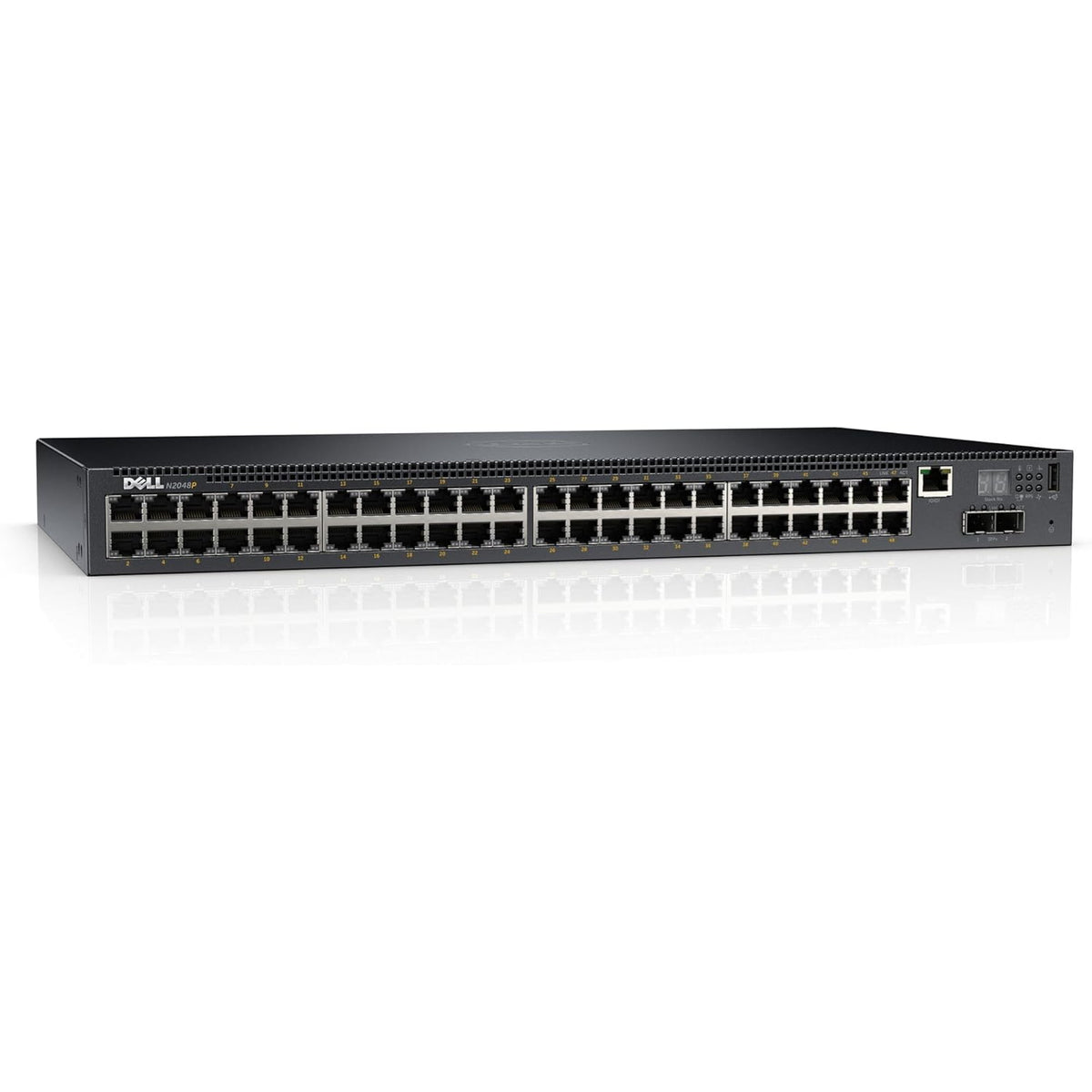 Dell Networking N2048P 48x 1GbE & 2x 10GbE SFP PoE Switch (Refurbished - Excellent)