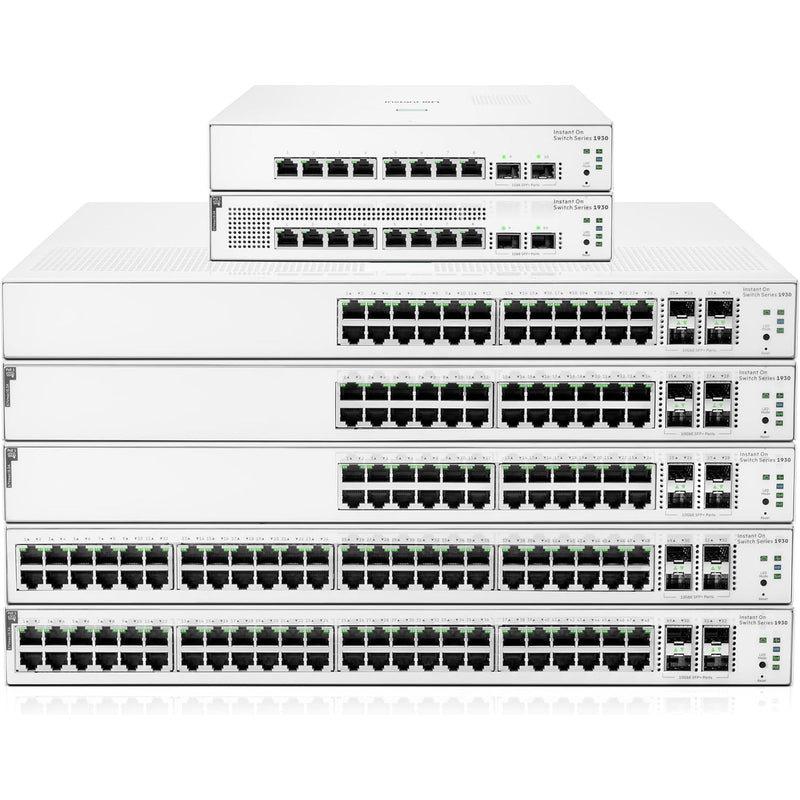 HPE Networking Instant On Switch Series 1930 24-Port GbE Switch with PoE (Refurbished)