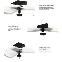 Logitech 939-001811 Table Mount for Tap & Tap IP Touch Controllers (Refurbished - Excellent)