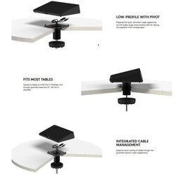 Logitech 939-001811 Tap Table Mount for Tap & Tap IP Touch Controllers (New - Open Box)