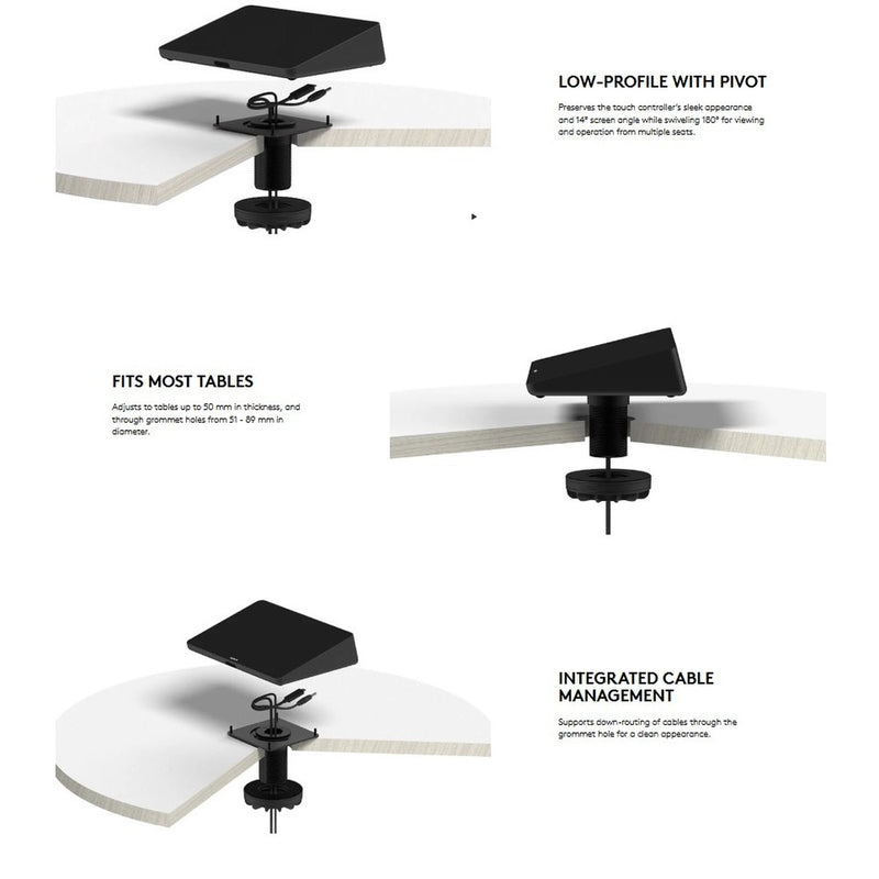 Logitech 939-001811 Tap Table Mount for Tap & Tap IP Touch Controllers (New - Open Box)