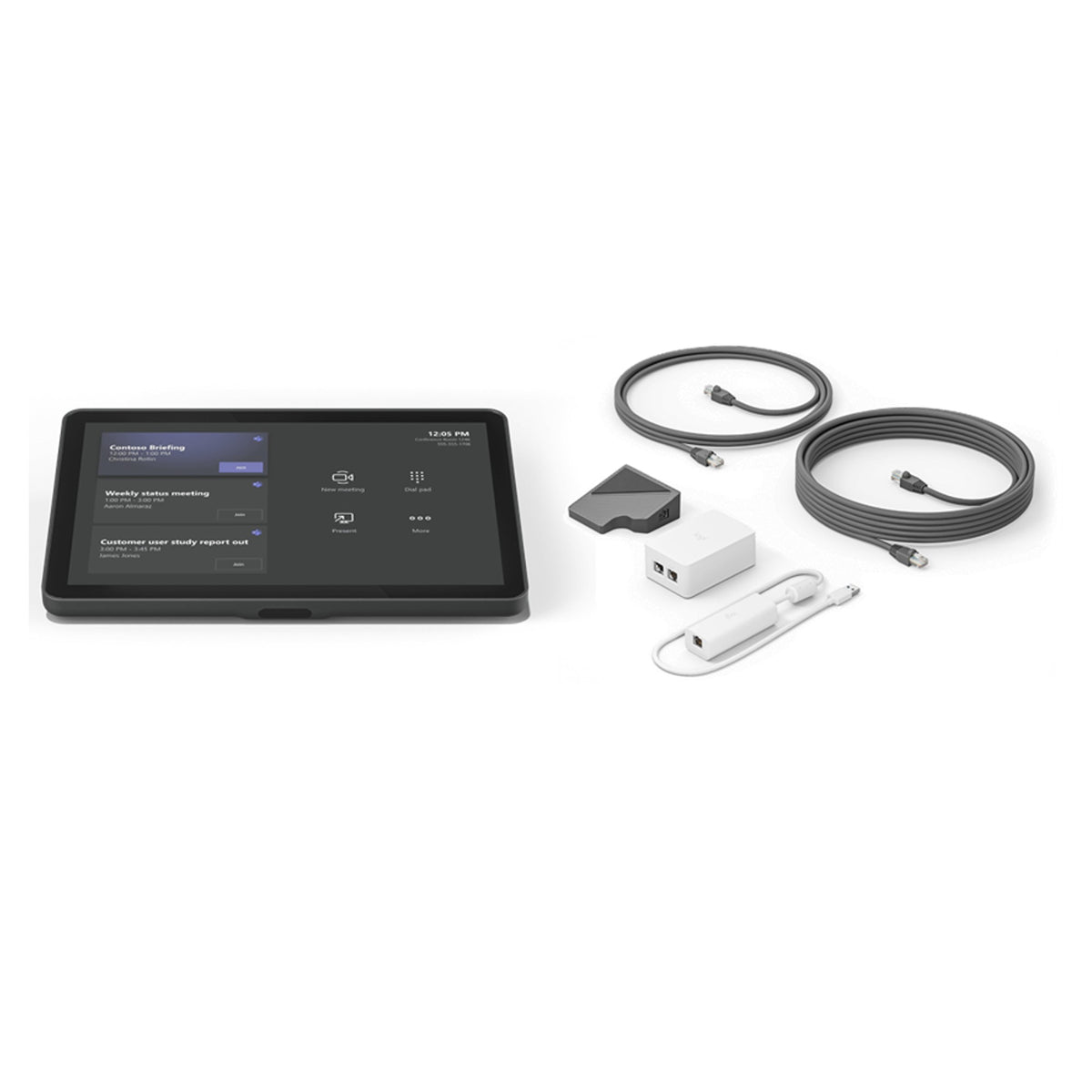 Logitech Tap 10.1" Meeting Room Touch Controller & Cat5e Kit - 939-001950 (Refurbished)