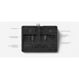 Logitech Tap 10.1" Meeting Room Touch Controller & Cat5e Kit, Graphite (Refurbished - Excellent)