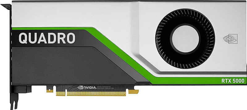 Nvidia Quadro RTX 5000 16GB GDDR6 3x DP 1x USB C, PCIe Express Professional Graphic Card. CARD ONLY, NO RETAIL BOX (NEW) (Renewed)